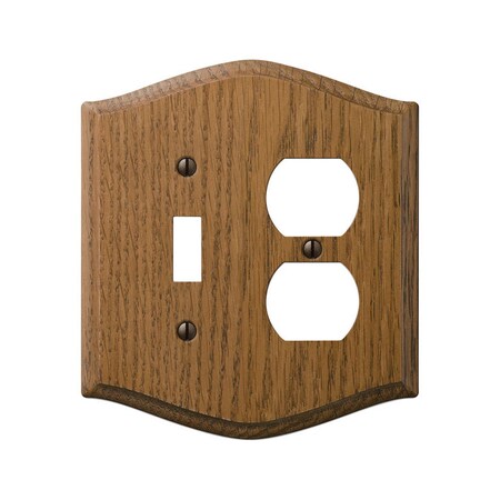 Amerelle Amerelle Country Brown 2 gang Wood Duplex/Toggle Wall Plate 1 pk 701TD
